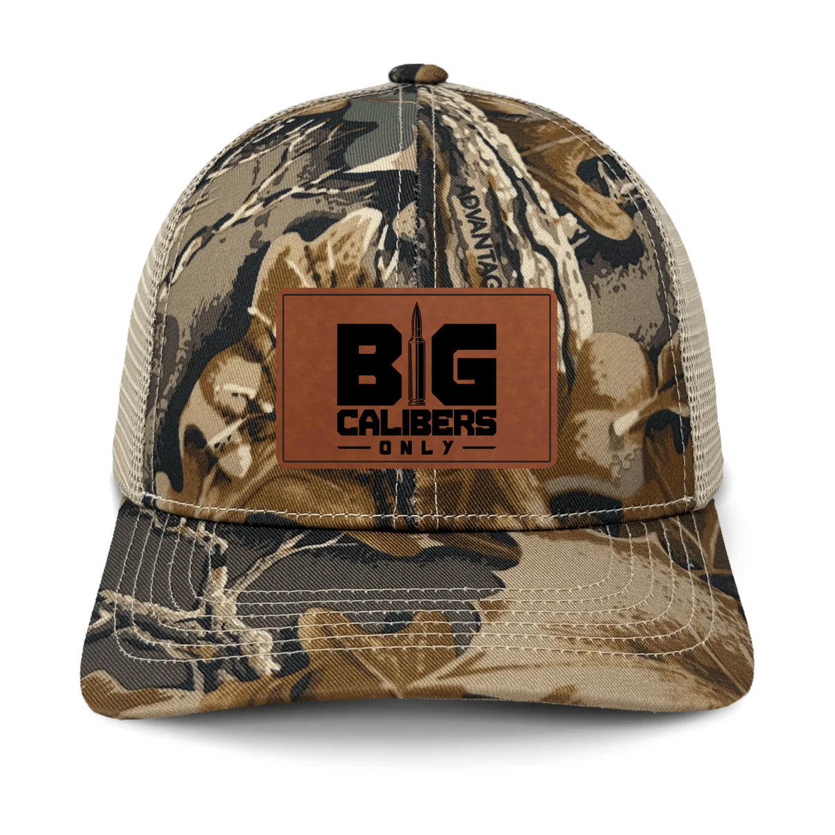 Big Calibers Only Leather Patch Hat